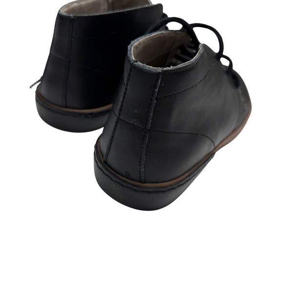 Steve Madden Upton Mens Black Leather Chukka Boots Gum Sole Mid Top Sneakers 8.5 - Picture 8 of 8